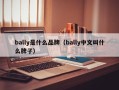 bally是哪个国家的品牌，bally是什么品牌（bally中文叫什么牌子）